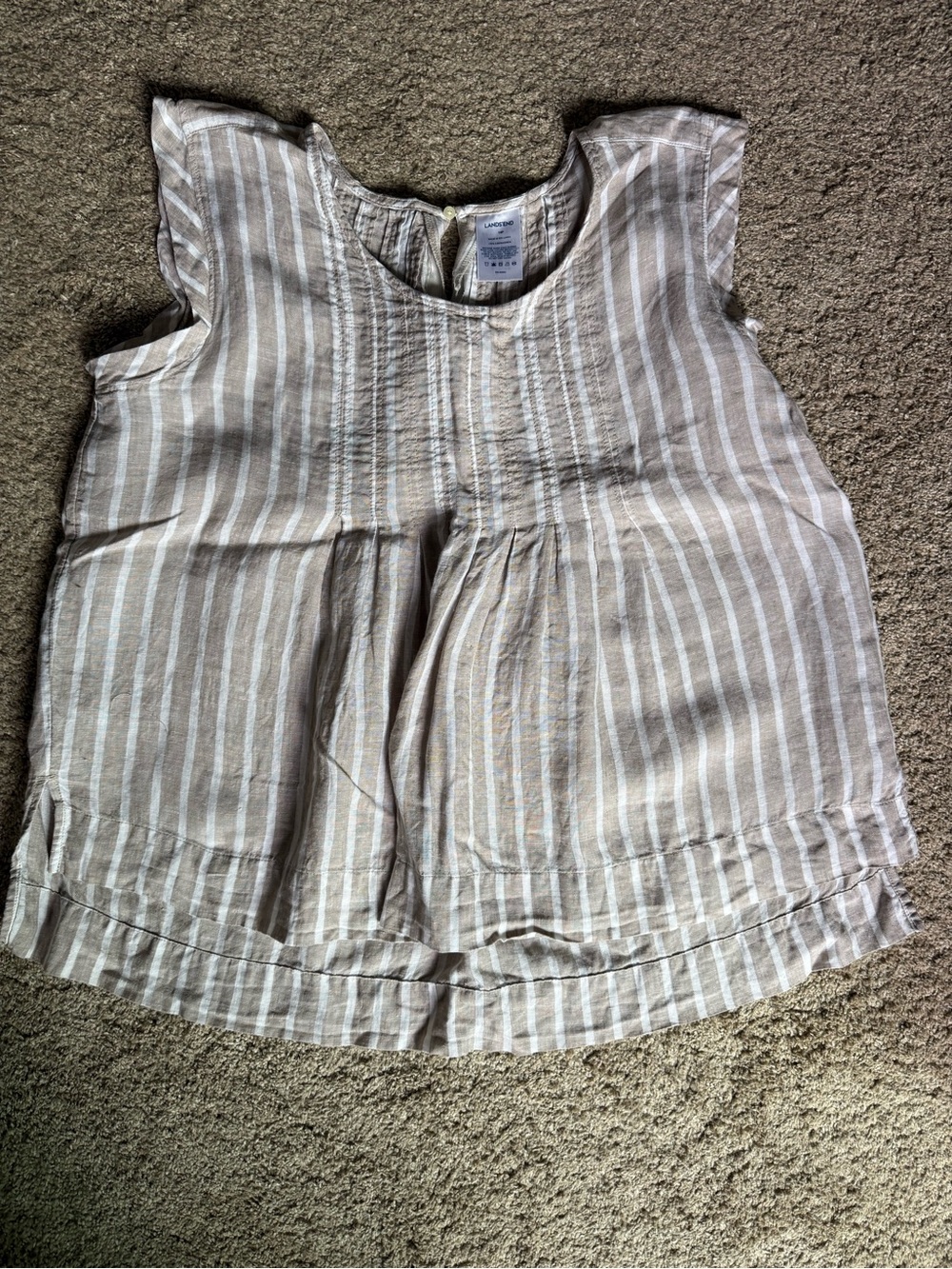 Lands' End 100% linen Tank